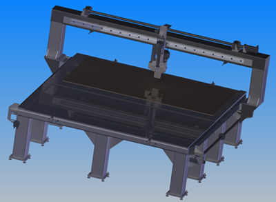 Render of CNC Router